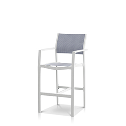 Bar Arm Chair Tex White Frame / Sea Breeze Sling